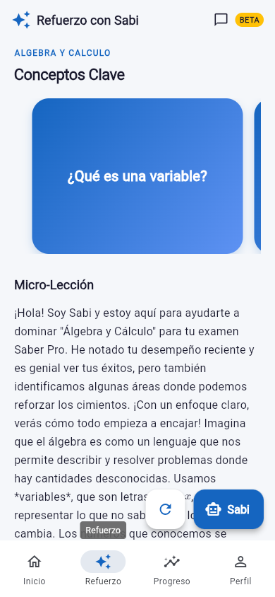 Sabi - El tutor IA inteligente de Saber IA